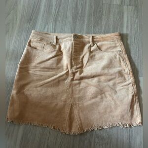 Love Tree Tan Mini Skirt